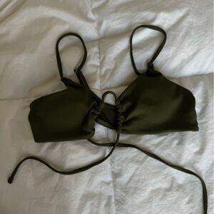 Olive Green Bikini Top